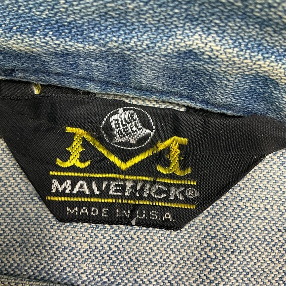 Vintage Maverick Blue Bell 70s medium wash denim jacket USA size S/M - Picture 3 of 8